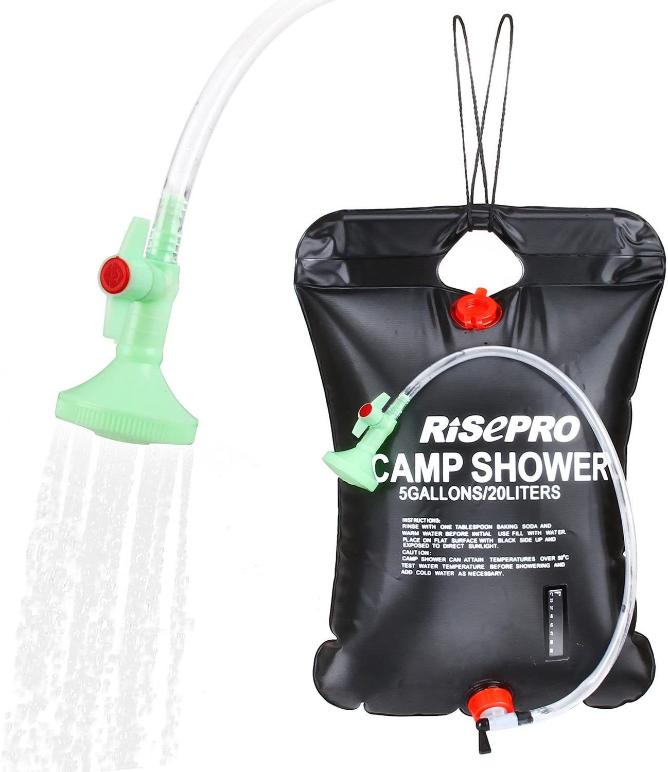 a portable shower for campervan trips