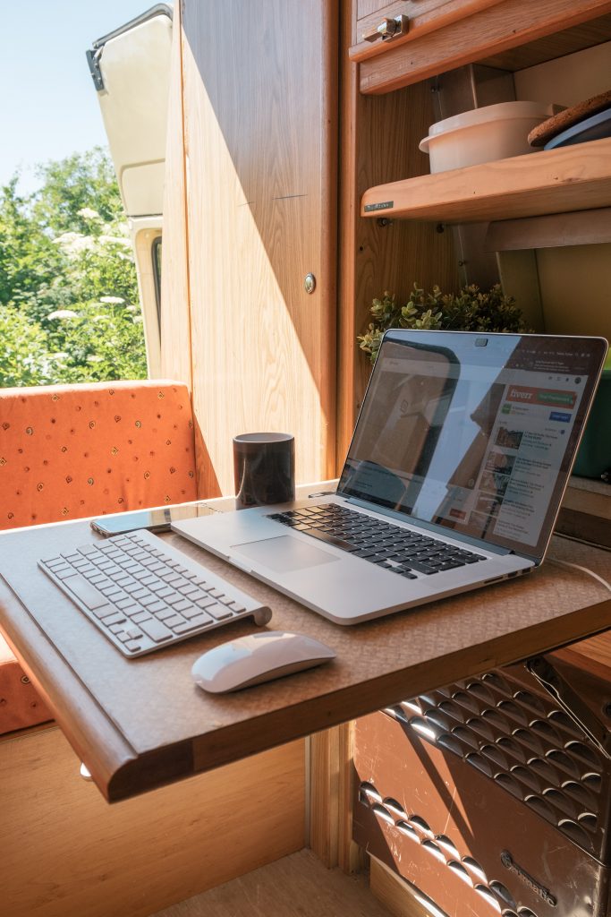 campervan workspace 