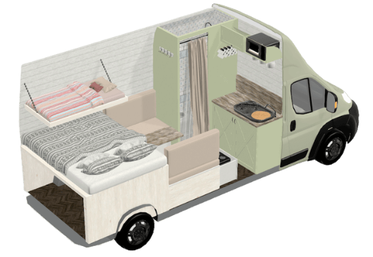 green-camperva-design-with-shower-and-curtain-vanspace-3d